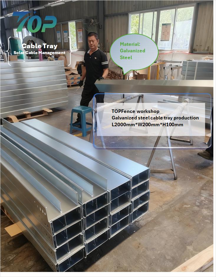 Produktion und Versand von verzinkten Solarkabelrinnen