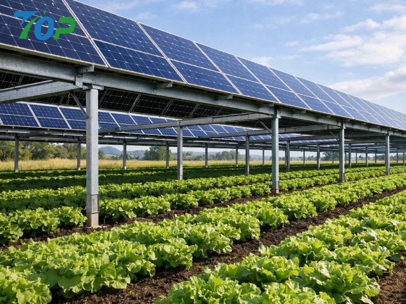 Agrarvoltaik: Wie man ertragreiche Pflanzen unter Sonnenkollektoren anbaut