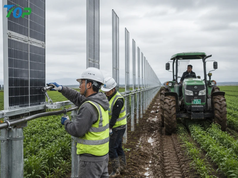 Wie vertikale Solarsysteme den CO2-Fußabdruck landwirtschaftlicher Betriebe reduzieren