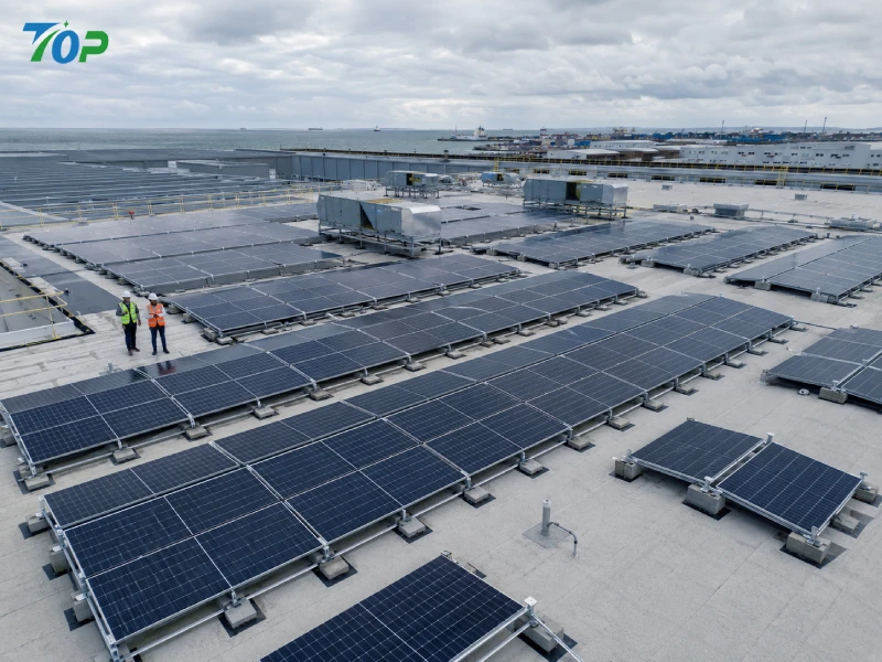 Durchdringungsfreies Flachdach-Solarballast-Montagesystem: Wasserdichte Lösung auf technischem Niveau für kommerzielle PV-Dachprojekte