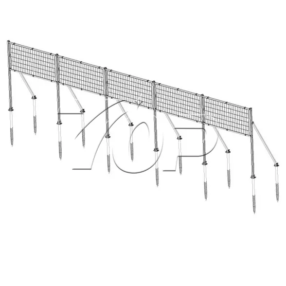 Bifacial Agri Panel Vertikales Solarhalterungssystem
