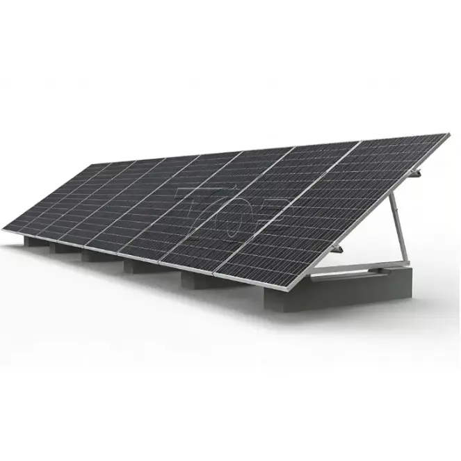Flachdach-Solarmontagesystem mit Aluminiumballast