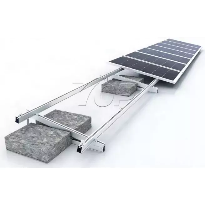 Flachdach-Beton-Solarballast-Montagegestell