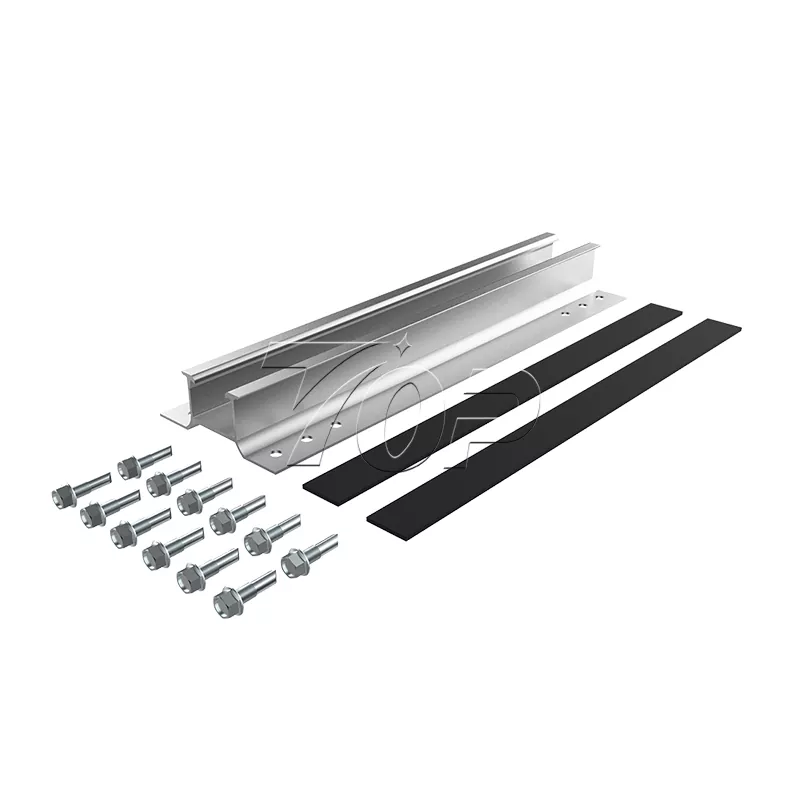 Mini-Schienensystem für Trapez-Metalldach-Solar
