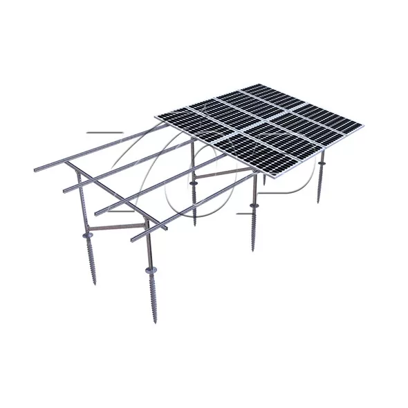 Sonnenkollektoren auf dem Boden