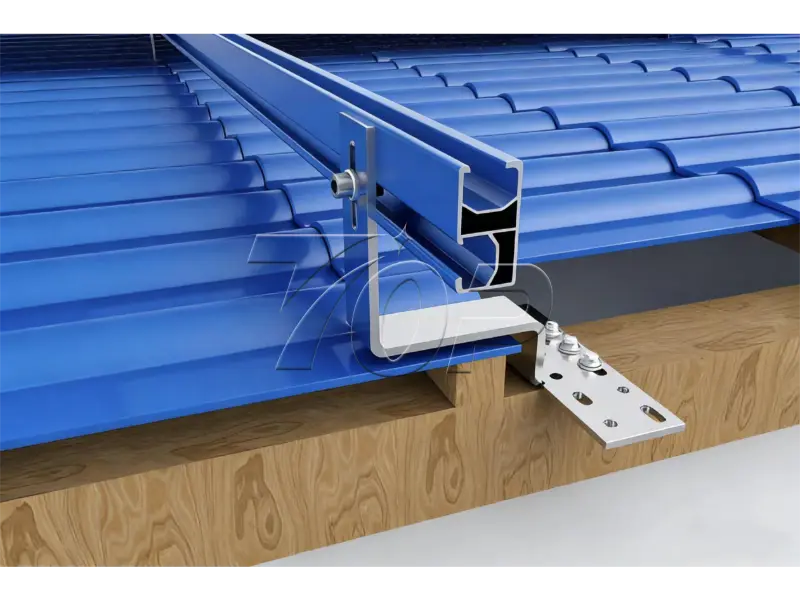Montagestrukturen für Solarziegeldächer